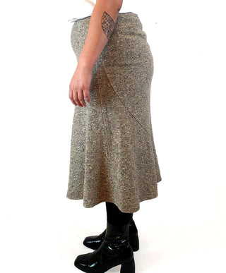 Max Mara grey wool silk mix pencil skirt size UK 16 Max Mara preloved second hand clothes 7