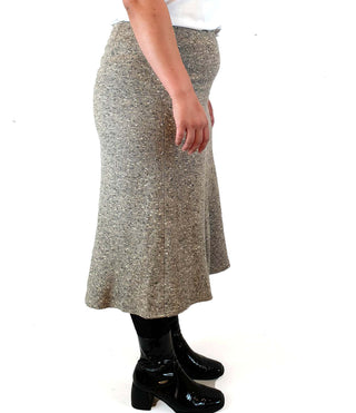 Max Mara grey wool silk mix pencil skirt size UK 16 Max Mara preloved second hand clothes 6