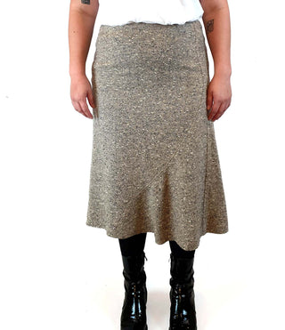 Max Mara grey wool silk mix pencil skirt size UK 16 Max Mara preloved second hand clothes 4