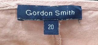 Gordon Smith pink 100% linen 3/4 length sleeve top size20 Gordon Smith preloved second hand clothes 9