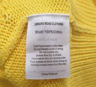 Jericho Road yellow 100% cotton knit jumper size 20 Jericho Road preloved second hand clothes 11