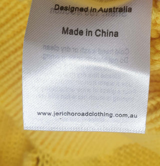 Jericho Road yellow 100% cotton knit jumper size 20 Jericho Road preloved second hand clothes 12