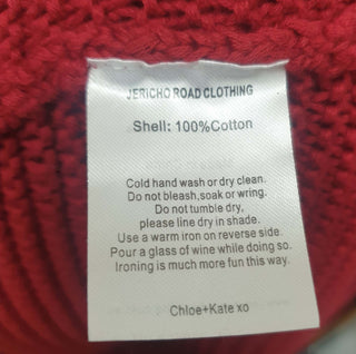 Jericho Road red ribbed 100% cotton knit jumper size 22 Jericho Road preloved second hand clothes 11