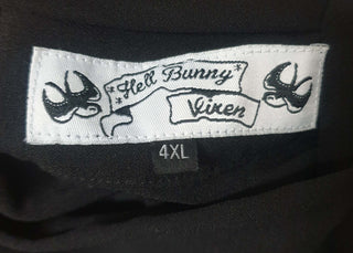 Hell Bunny black A-line skirt with size 4XL Hell Bunny preloved second hand clothes 8