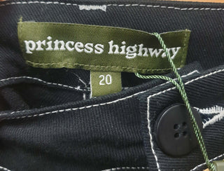 Princess Highway black jeans with white stitching size 20 Princess Highway preloved second hand clothes 9