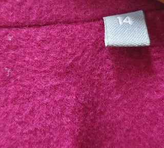 Jigsaw pink majority wool coat size 14 Jigsaw preloved second hand clothes 10