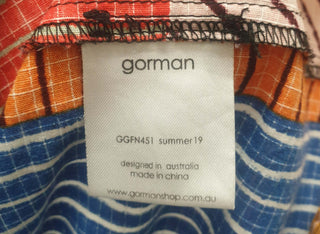 Gorman colourful check and striped print dress size L Gorman preloved second hand clothes 10