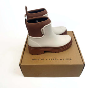 Merry People + Karen Walker cream and brown tully boot size 39 (comes with box) Merry People preloved second hand clothes 1