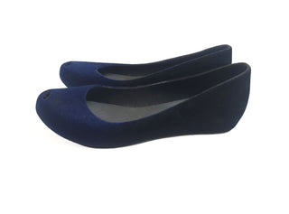 Melissa shoes black/navy faux suede slip on shoes size 38