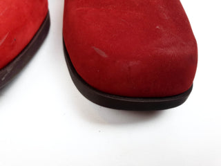 Camper red suede low heeled mary jane style shoes size 36 Camper preloved second hand clothes 7