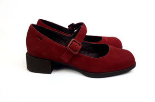 Camper red suede low heeled mary jane style shoes size 36 Camper preloved second hand clothes 9