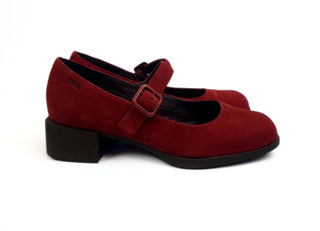 Camper red suede low heeled mary jane style shoes size 36 Camper preloved second hand clothes 10