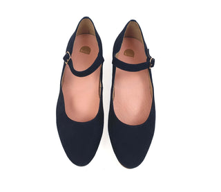 Bared navy suede mary jane style shoes size 39 (comes with box) Bared preloved second hand clothes 5