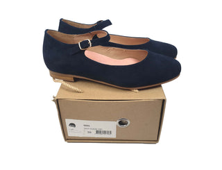 Bared navy suede mary jane style shoes size 39 (comes with box) Bared preloved second hand clothes 2