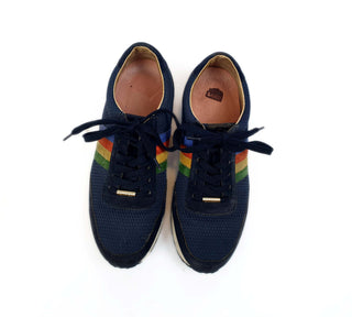 Bared navy runners with rainbow side detail size 39 Bared preloved second hand clothes 2