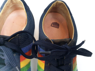 Bared navy runners with rainbow side detail size 39 Bared preloved second hand clothes 6