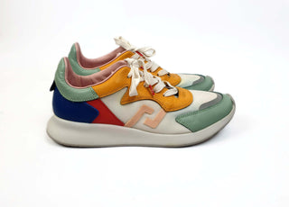 Rollie multi coloured laceup weekender sneaker size 38 Rollie preloved second hand clothes 1