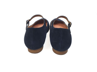 Bared navy suede mary jane style shoes size 39 (no box)