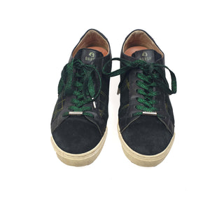 Bared black and gold check suede laceups with green laces size 40 Bared preloved second hand clothes 2