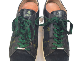 Bared black and gold check suede laceups with green laces size 40 Bared preloved second hand clothes 5