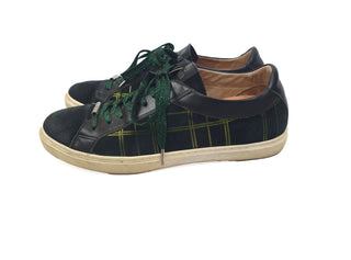 Bared black and gold check suede laceups with green laces size 40 Bared preloved second hand clothes 11