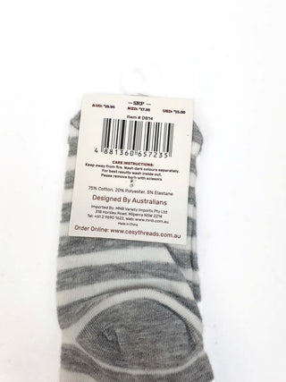 Cosythreads grey socks with cow print