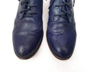 Django & Juliette blue leather lace up boots size 39 Django & Juliette preloved second hand clothes 4