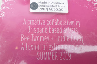 Bee + Lordy Dordie purple earrings Bee + Lordie Dordie preloved second hand clothes 7