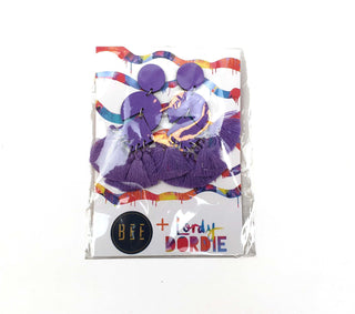 Bee + Lordy Dordie purple earrings Bee + Lordie Dordie preloved second hand clothes 4