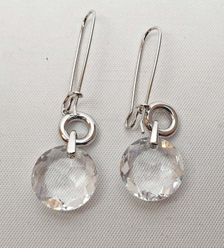 Mimco transparent faux diamond drop earrings Mimco preloved second hand clothes 5