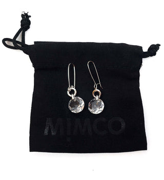 Mimco transparent faux diamond drop earrings Mimco preloved second hand clothes 2