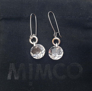 Mimco transparent faux diamond drop earrings Mimco preloved second hand clothes 3