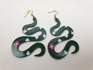 Gorman green snake earrings Gorman preloved second hand clothes 3