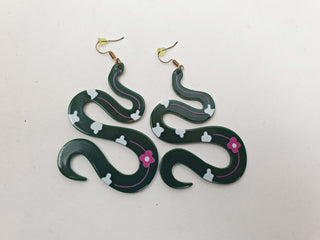 Gorman green snake earrings Gorman preloved second hand clothes 4