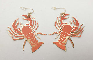 Gorman red lobster earrings Gorman preloved second hand clothes 3