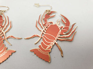 Gorman red lobster earrings Gorman preloved second hand clothes 4