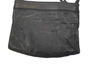 Nancybird black soft leather cross body bag Nancybird preloved second hand clothes 5