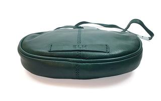 Elk green soft leather oval shaped bag Elk preloved second hand clothes 9