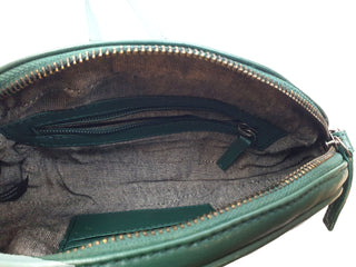 Elk green soft leather oval shaped bag Elk preloved second hand clothes 12