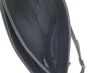 Nat & Nin soft black leather adjustable cross body bag Nat & Nin preloved second hand clothes 11