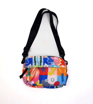 Shuh colourful check and symbol cross body bag Shuh preloved second hand clothes 5