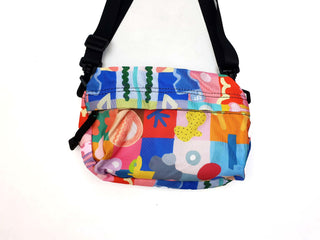 Shuh colourful check and symbol cross body bag Shuh preloved second hand clothes 6