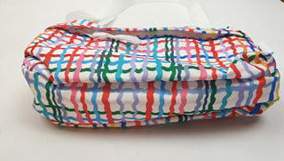 Shuh colourful squiggly check print cross body bag Shuh preloved second hand clothes 7