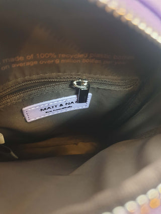 Matt & Nat purple vegan leather mini bag