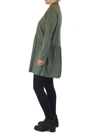 Asos casual oversize olive green long sleeve dress size 8