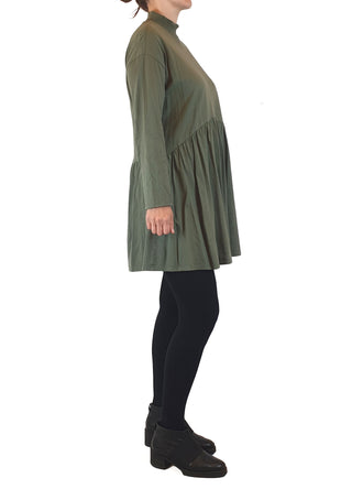 Asos casual oversize olive green long sleeve dress size 8