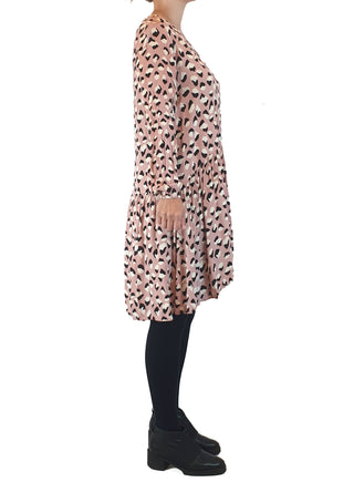 Mister Zimi pink animal print long sleeve dress size 8 Mister Zimi preloved second hand clothes 6