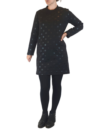 Gorman black jumper dress with black polka dots size 8 (excellent condition)