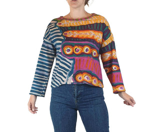 Nancybird stunning print jumper size XXS (easily fits size 8) Nancybird preloved second hand clothes 2