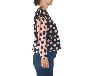 Gorman pink and navy polka dot jumper size 8 Gorman preloved second hand clothes 5